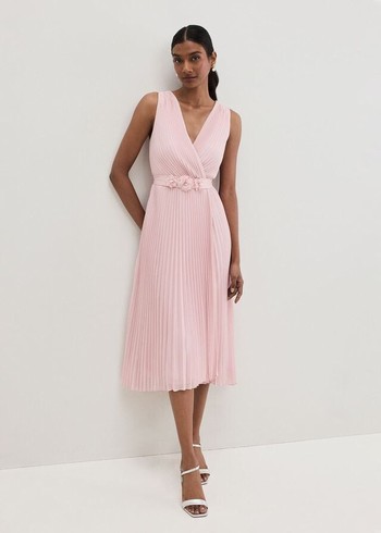 Phase Eight Cressida Pleated Dress Rose Australia | MA3057928